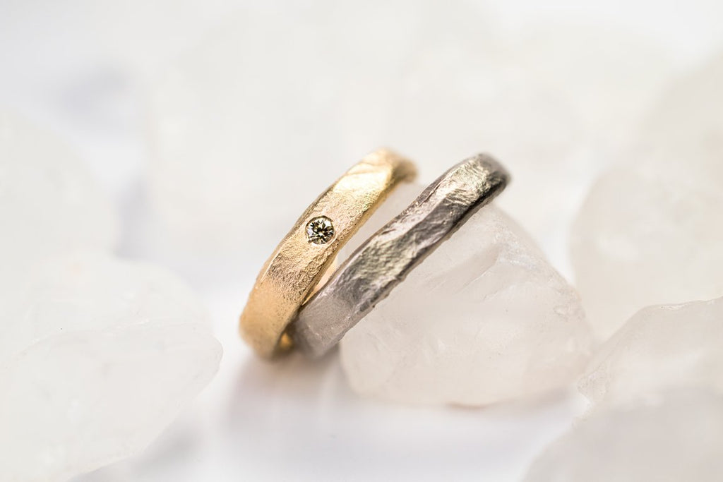 organic rings Earth rings - Saagæ wedding rings & engagement rings by Liesbeth Busman