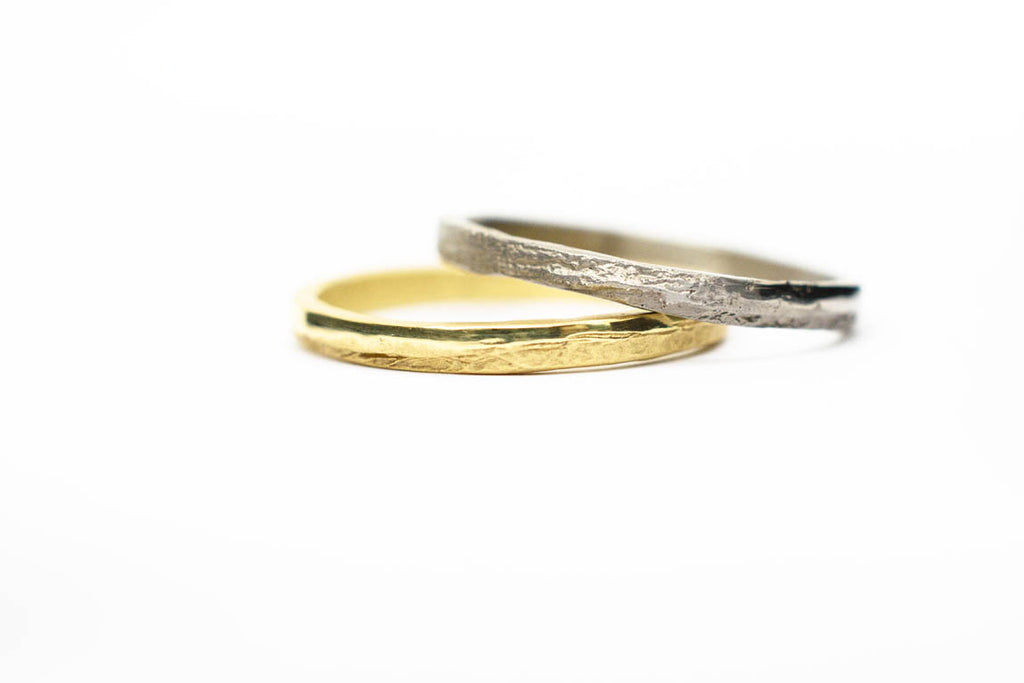 tiny wedding rings for woman Earth Rings - Saagæ wedding rings & engagement rings by Liesbeth Busman