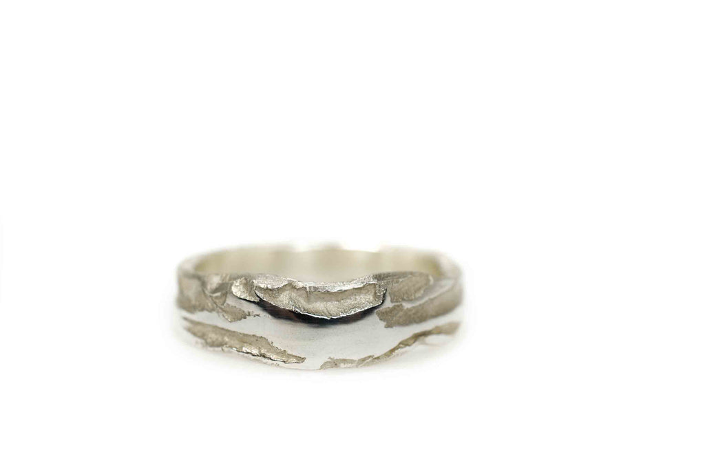 organic wedding ring Earth Canyon silver - Saagæ wedding rings & engagement rings by Liesbeth Busman