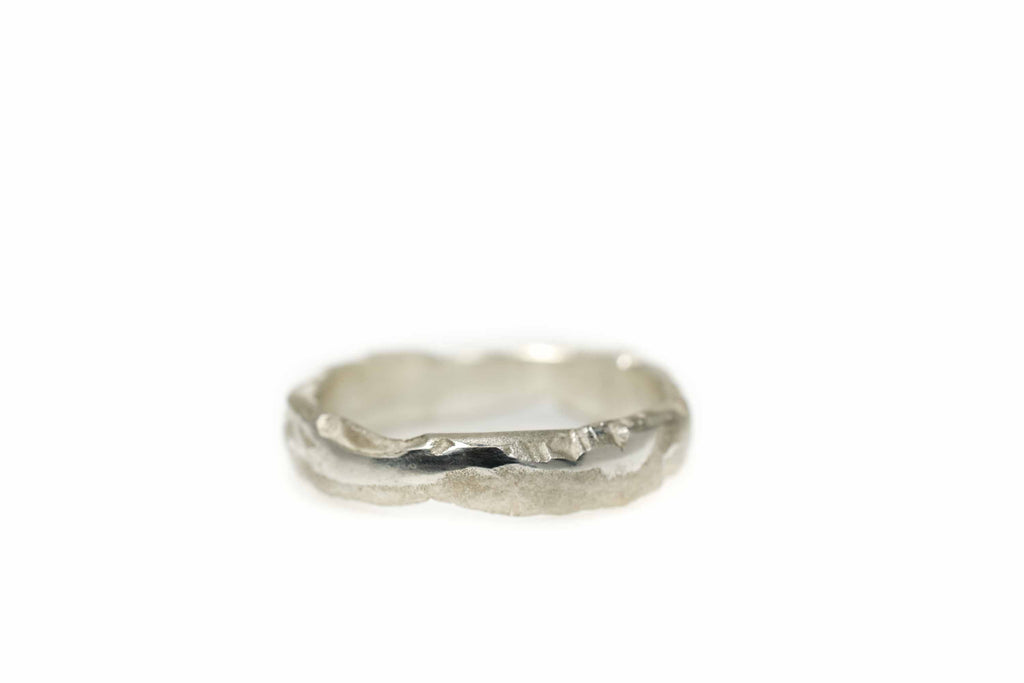 organic ring Earth Canyon Wave silver - Saagæ wedding rings & engagement rings by Liesbeth Busman