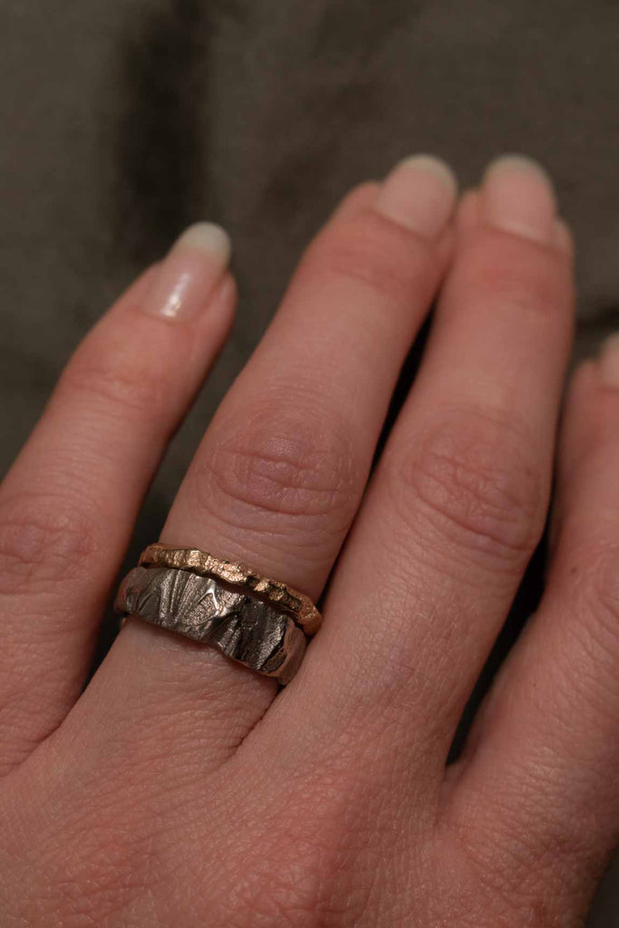 Rock ring Rise 7mm S - Style N°27 - Saagæ wedding rings & engagement rings by Liesbeth Busman