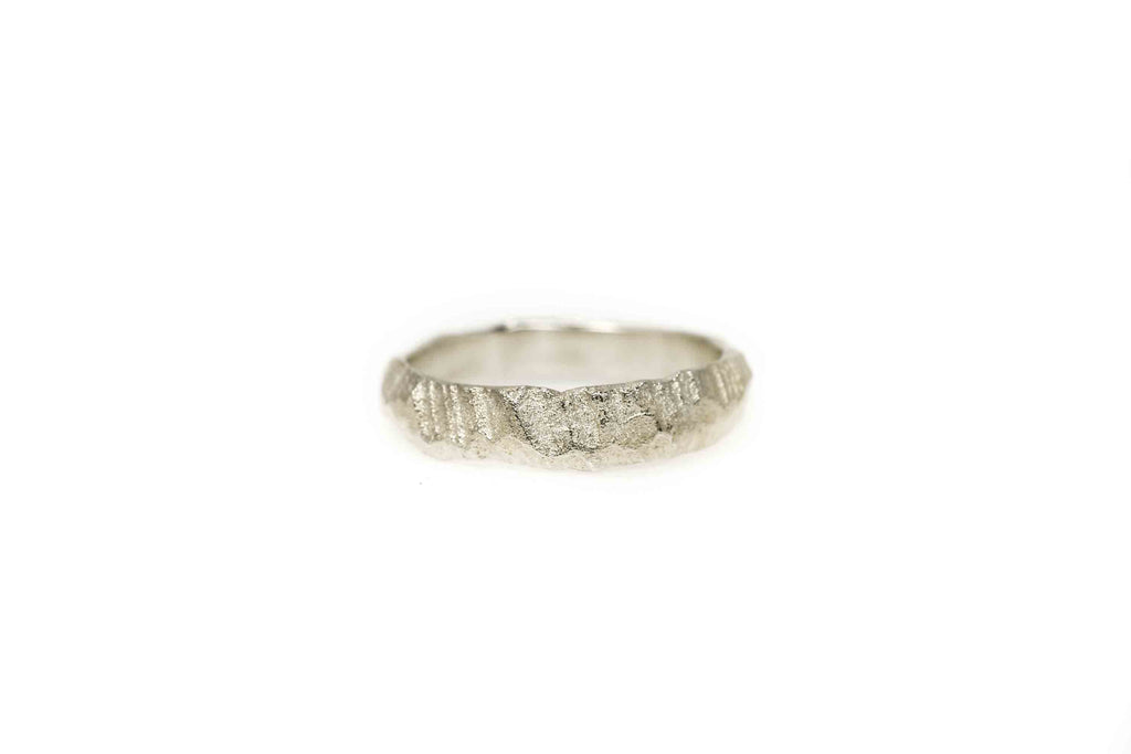 rugged ring Rock Summit silver - Saagæ wedding rings & engagement rings by Liesbeth Busman