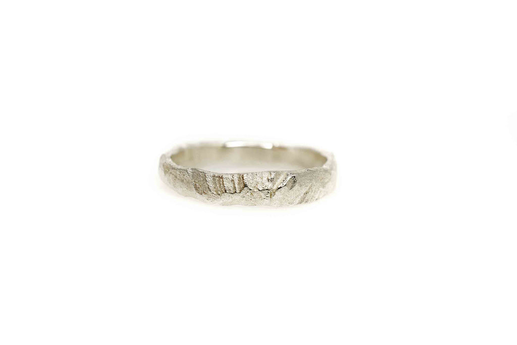 silver wedding ring Rock Hope  - Saagæ wedding rings & engagement rings by Liesbeth Busman