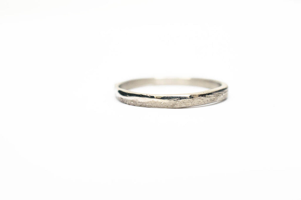 tiny wedding ring white gold Earth ring tiny - Saagæ wedding rings & engagement rings by Liesbeth Busman