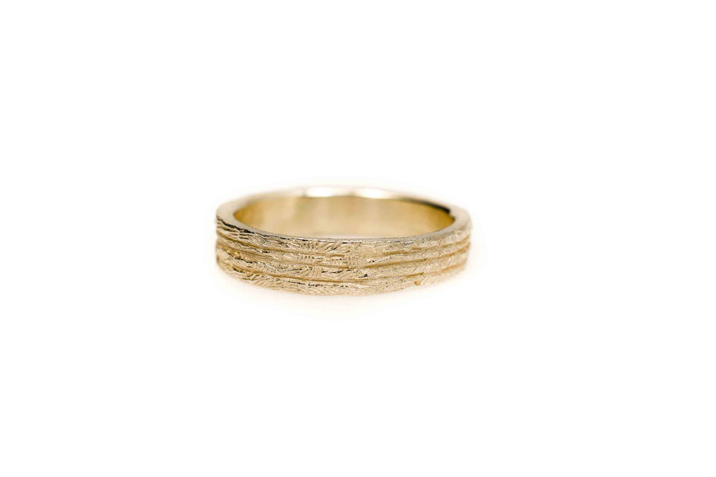 couple wedding rings Symbiosis Paradise rose gold - Saagæ wedding rings & engagement rings by Liesbeth Busman